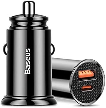 Carregador Veicular Turbo 30w Baseus Quickcharge 4.0 PD iPhone