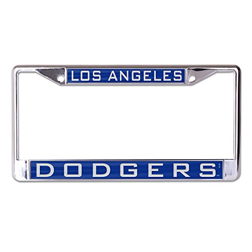 MLB Los Angeles Dodgers Inlaid Metal License Plate Frame 2-Tag Corners