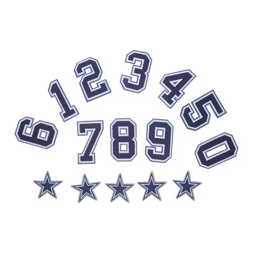 Zerodeko Parches Bordados de Fútbol Americano Diseño de Figura para Ropa y Gorras, Adhesivo Termofusible de Poliéster, Estilo Deportivo Versátil para Juegos y Reuniones