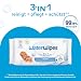 WaterWipes Original Baby Wipes, 720 Stück (12 Packungen), 99,9 % Wasser, 3-in-1-Reinigung, Pflege, Schutz, parfümfrei, Verpackung kann variieren