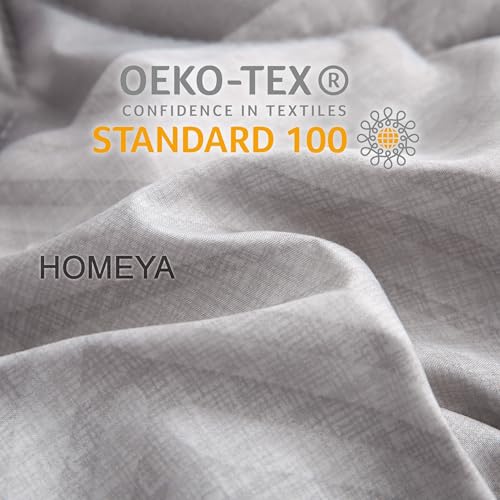 HOMEYA - Edredón Estampado con Relleno de Fibra, Edredón Cama Matrimonio, 250 x 240cm, Tejido Suave y 100% Poliéster - imagen 4