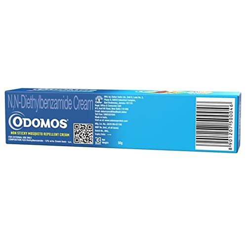 DABUR Odomos Non-Sticky Mosquito Repellent Cream With Vitamin E & Almond - 50G, Protection From Mosquitoes, 8 Hours Protection, Protection Against Dengue, Malaria & Chikungunya,... - Image 2