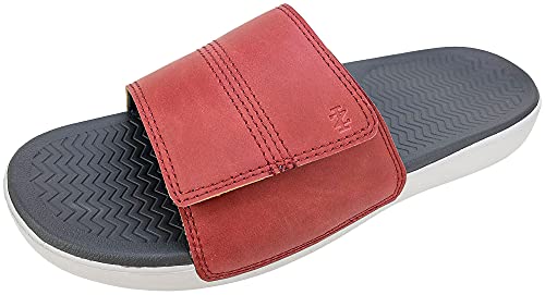Izod Men's Casual Adjustable Slides, Red, Size 11 #TOP9