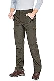 Nonwe Men's Snow Cargo Pants Outdoor Climbing Mountain Green 36/32' Inseam