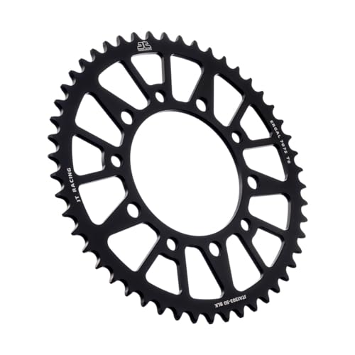 Corona moto JT de alta resistencia en aluminio negro Z50 para paso 520