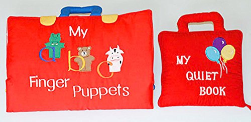布絵本My abc Finger puppets指人形abc&MY QUIET BOOK バルーン abc&レッスンギフトセット