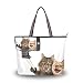 Produktbild Umhängetasche Lustige Katzen große Handtasche Strandtasche für Frauen, Mehrfarbig - Multi - Größe: Large