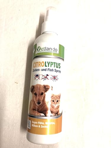 Vetlando Citrolyptus Zecken- und Floh Spray 250 ml für Hunde und Katzen