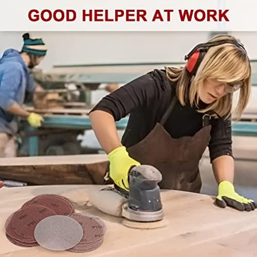 Kcmell 20PCS 150mm Mesh Sanding Discs 80 Grit, 6 Inch Hook and Loop Sanding Pads, Dust Free Disc Anti-Blocking Long-Lasting Sharp Sandpaper for Car Wood Furniture Floor