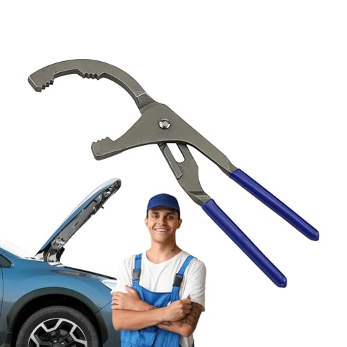 Nybhyjka Llave de filtro de aceite ajustable, alicates de filtro de aceite de acero ajustables, herramientas de accesorios de tubería, herramientas de de aceite, llave de cambio de aceite,