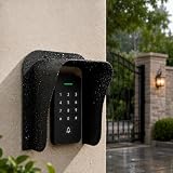 Ring Doorbell Cover Weatherproof, Large Metal Ring Doorbell Protector, Access Control Rain Cover, Outdoor Keypad Cover Protector, Ring Video Doorbell Waterproof Cover, Camera Doorbell Cover Black