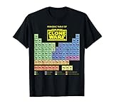 20STCW00020A-005 Star Wars Clone Wars Periodic Table Camiseta