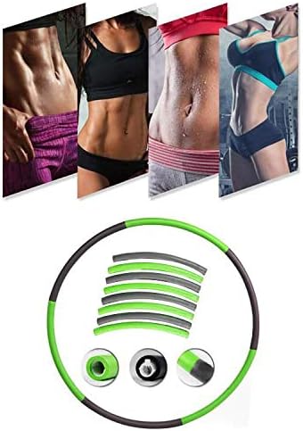 Exercise Hoops for Adults - Weighted Hoops for Exercise - Exercise Hoop for Kids, 2lb Weighted Exercise Hoop, 8 Detachable Sections - Professional Exercise Hoops