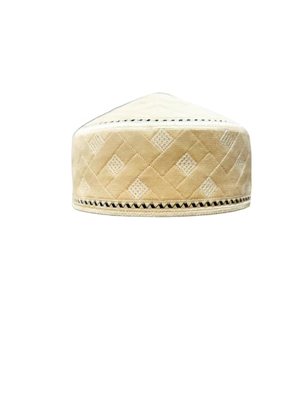 Luxury Velvet Kufi Topi Namaz Islamic Cap