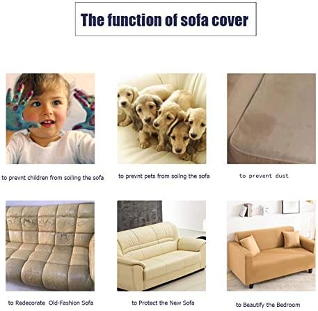 Sofa Covers 3 Seater Abstract Football Yellow Graffiti Stretch Slipcovers Cover,Elastic 1/2/3/4 Seater Armchair Couch Cover,Slip Fabric Sofa Protector Cover For Children'S Room,3 Seater (190,230Cm)