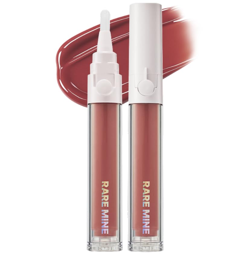 Image of Glassy Glow Lip Stain Tint - Long Lasting Lip Velvet | Clicker Pen Type | Pure Silicone Tip | Airless Fresh-Lock | Smudge-Proof | High-Shine Finish | 5ml | Made in Korea (02 Berry)