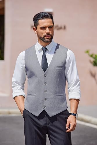 Chaleco de traje para hombre COOFANDY luce impecable en tu boda y días clave 2