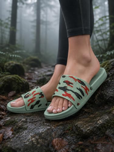 Image of TRV Classic Ultra Soft Sliders /Slippers with Cushion FootBed for Boys & Girls | Comfortable & Light Weight | Stylish & Anti-Skid | Waterproof & Everyday Flip Flops for Boys& Girls jungle