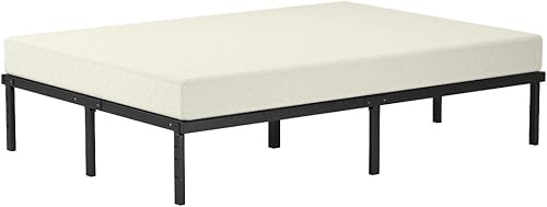 Miniatura 10 de Tienda Basics Base de cama antideslizante resistente y resistente, tamaño individual, soporte de listones de acero, sin ruido, fácil montaje, 18