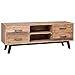 UnfadeMemory Mueble para TV Colonial con 4 Cajones,Mesa para TV,Armario para Equipos,Teca Maciza,120x30x45cm