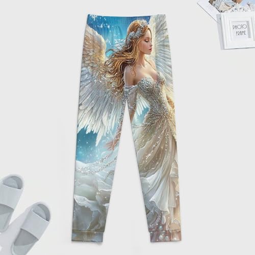Angel Wings Men's Pajamas Pants Lightweight Sleep Lounge Pant Pjs Bottoms Casual Sleepwear4