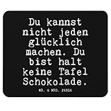 Mr. & Mrs. Panda Mauspad Du Kannst Nicht jeden... - Geschenk, Nutella, PC Zubehör, Computer zubehör, Arbeitszimmer, Weisheiten, Süßes, Spruch, Büroausstattung, Sprüche, lustig, Zitate, Mousepad