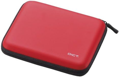 Elecom DICT. Electronic dictionary case stylus storage / EVA semi hard type (Red) DJC-003NRD (japan import)