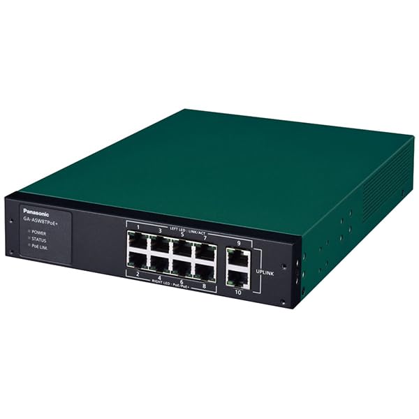 Amazon | PANASONIC PN25087K PoE給電スイッチングハブ GA-ASW8TPoE+
