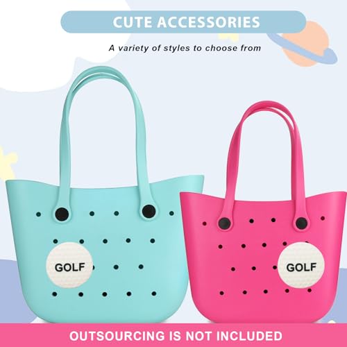 Image of Lckaey Rubber Beach Bag Accessories-PVC Rubber Totes organizer Sport Charms- for Purse Bogg Inserts