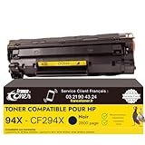 QUALITÉ D’IMPRESSION : Texte net, noirs profonds et homogènes. Couleurs intenses et lumineuses. Nos cartouches et Toners Francetoner, et notamment les toners compatibles pour 94A et 94X, sont conçus pour une fiabilité constante, sans compromettre la performance de votre imprimante.