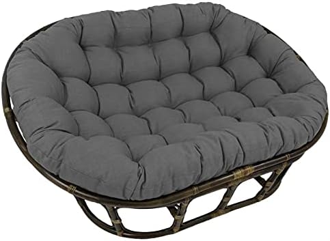 CoCowind, Oversized Overstuffed Double Papasan Chair Cushion,Replacement Swing Chair Cushion Soft Twill Chair Pad for Outdoor Garden 68x47x6inch-Grey 68x47x6inch
