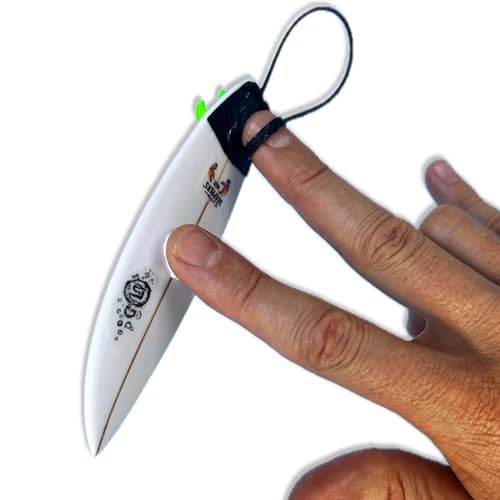 Finger Sliders Finger Surfboard – World's Best Mini Surfboard Quad & Tri-Fin Setup, Stomp Pad, Leash & Sticky Tacky Grip – Ultimate Desk Surfing Finger Board Fidget & Surf Gift - Snappers MKII (15+)