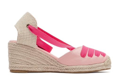 Image of Womens Espadrille Wedge Sandals Closed Toe Platform Lace Up Ankle Strap Slingback Summer Dress Shoes
