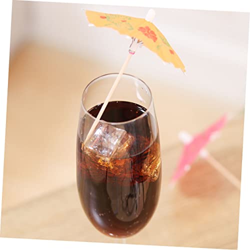 BESTonZON 864 Pçs Placa De Coquetel Decoração Havaiana Enfeite De Havaí Enfeite De Bolo Guarda-Chuva