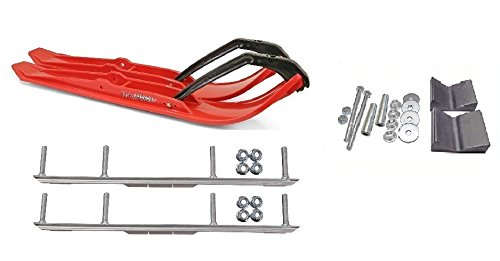 C&A Pro Red XPT Snowmobile Skis w/ 4.5
