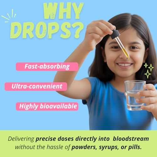 Image of Brainify Drops for Kids | 2-16 Years | 30ml | Supports Brain Development, Speech, Memory, Focus & Cognitive Function | 7 Time-Tested Natural Herbs Formulation | No Added Sugar & Preservatives