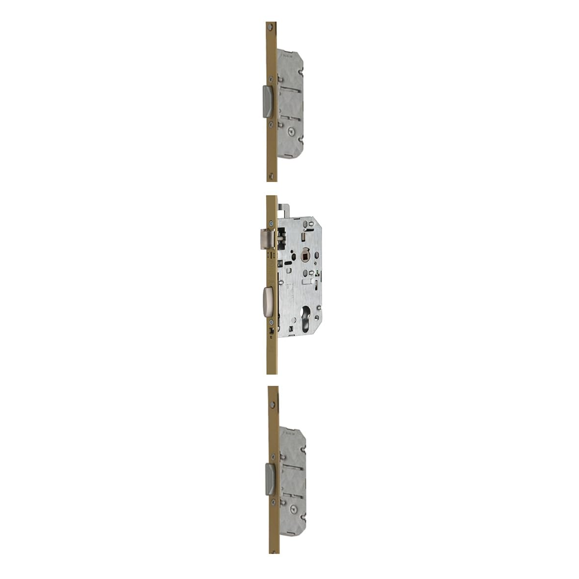 Vachette Serrure Multipoint en Applique 5000 T204G - 3 points - Axe 50, Entraxe 70 - Sans Gâche - Bouts Carrés - Gauche - Facile à Poser - Conforme aux Normes de Sécurité - Garantie 10 Ans