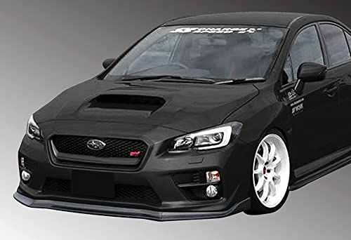 Q1-TECH, Front Bumper Lip fit for Compatible with 2015 2016 2017 2018 2019 2020 2021 Subaru WRX STI Sedan, Front Bumper Lip Spoiler Air Chin Body Kit Splitter, CS-Style (Painted Black)