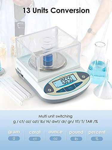 Cgoldenwall Precision Lab Scale 500G X 0.01G Digital Analytical Balance Laboratory Balance Jewelry Scale Scientific Scale 0.01G Accuracy 110V (500G, 0.01G) #TOP2