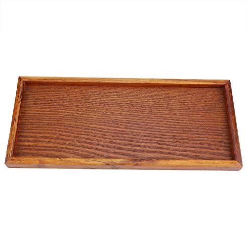Rectangle Wooden Tea Tray Serving Table Plate Snacks Food Storage Dish for Hotel Home (35 * 15cm) by Fdit - Used condition - Image 9