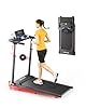 TOPUTURE Walking Pad with 10% Incline, Treadmills for Home/Office, Under Desk Treadmill with Adjustable Handle Bar, Portable Compact Treadmills with Silent Remote Control & App, Large LED Display