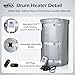 Metal Drum Heater,Industrial Grade/Weather Resistant Drum Heating Blanket,30 Gallon Bucket Heater Fixed Thermostat 212℉,Insulated Bucket Warmer with 10-Hour Timer