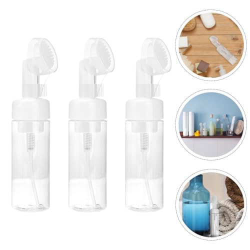 Ipetboom Dispensador de Espuma 150ml Pet Transparente Cabezal Cepillo Facial, Set 3 Piezas para Jabón Espumoso, Champú y Limpieza Facial, Botella Recargable para Viaje y Cuidado Personal - imagen 9