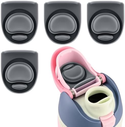4pcs Replacement Stopper Seal Gasket Compatible with Owala FreeSip 24oz 32oz, Water Bottle Lid Insert Cap Silicone Seal Parts for Owala 16/19/24/32/40oz Spout Mouthpiece Accessories (Gray)