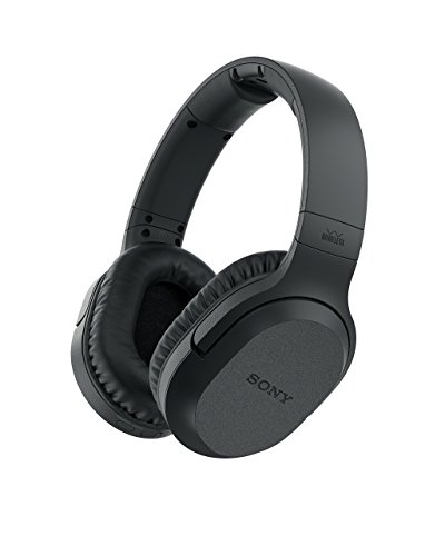 Sony Wireless Stereo RF Headphones with Dock (2017 Model) MDR-RF995RK Black (Renewed)