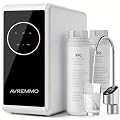 AVREMMO Under Sink Water Filter, 800GPD Tankless Under Sink RO System - Reduces TDS, PFOA/PFOS, Smart Digital Display Faucet, 8-Stage SGS Tested Filtration, 2:1 Low Drain, 4000L Capacity