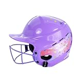 RIP-IT Girls' Play Ball Starlight Softball Batting Helmet, Lavender, One Size