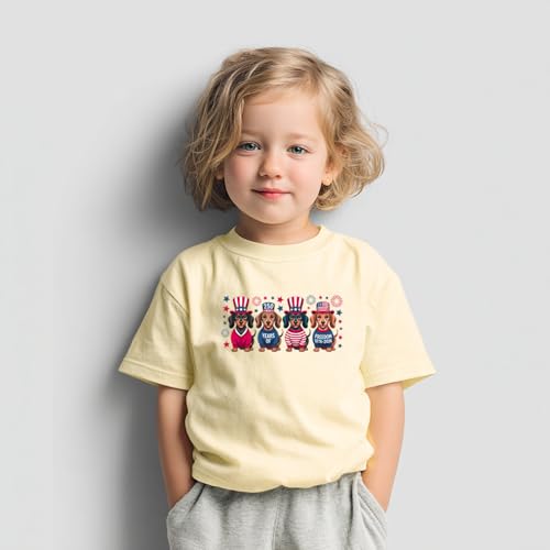 Image of Boys Constitution Day 250 Anniversary USA Shirt Independence Shirt 3-8T | for Kids Boys Girls Toddlers 3T-8T, 4th of July Dinos Flag Patriotic Tee, Independence Day