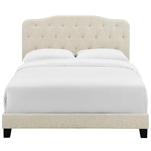 Modway Amelia Tufted Fabric Upholstered King Platform Bed #TOP10