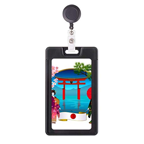 Badge Rétractable Kimono Girl Idéal pour Transports et Bureau